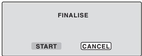FINALISE START CANCEL