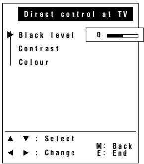 SHARP LC-20A2E - ■ Using Direct Control Menu - 2
