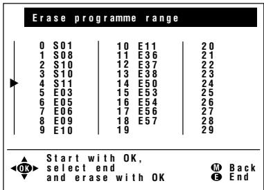 SHARP LC-20A2E - [4] Erase programme range - 4