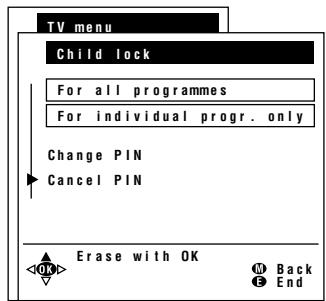 SHARP LC-20A2E - To cancel a PIN - 1