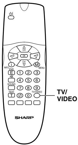 SHARP LC-20A2E - Switching the TV/VIDEO (AV1/AV2/AVS/TV) Mode - 1