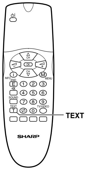 SHARP LC-20A2E - [1] Turning on and off Teletext mode - 1