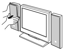 SHARP LC-20A2E - ■ Notes on handling the speaker net - 1