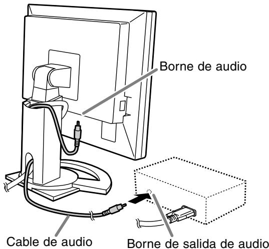 SHARP LL-T1520 - Conecte el cable de audio suministrado - 1