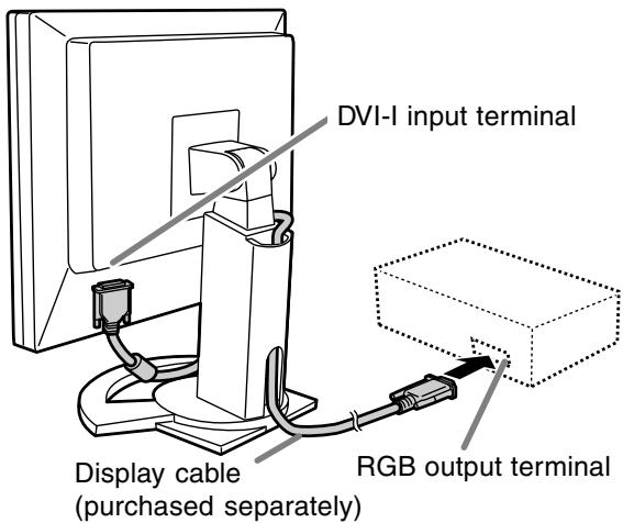 SHARP LL-T1520 - When connecting to an analog RGB output terminal: - 1