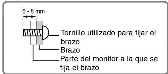 SHARP LL-T1620 - Cómo acoplar el brazo o la base - 4