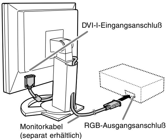 SHARP LL-T1620 - Anschluss an einen analogen RGB-Ausgangsanschluß: - 1