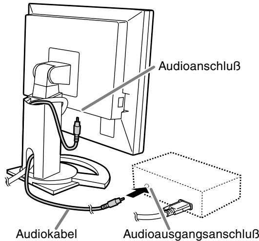SHARP LL-T1620 - Schliessen Sie das zusätzliche Audiokabel an - 1