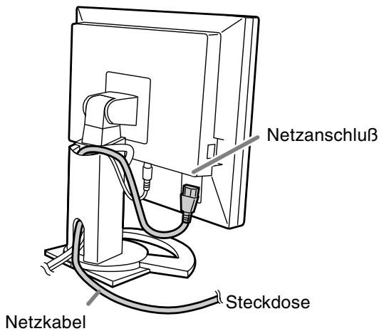 SHARP LL-T1620 - Anschließen des Monitors an eine Stromquelle - 1