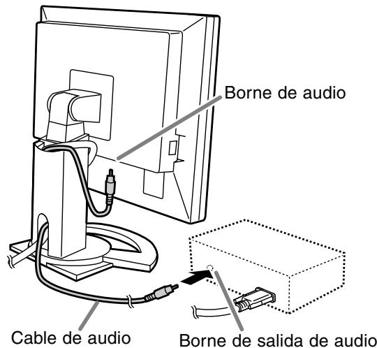 SHARP LL-T1620 - Conecte el cable de audio suministrado - 1