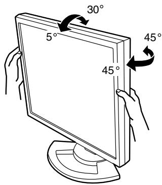 SHARP LL-T1820-B - Regolazione dell'angolazione - 1