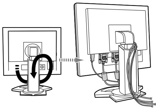SHARP LL-T1820-B - Unterbringung der Kabel - 2