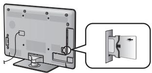 SHARP LC-46LE810E - Inserting the CA card into the CI module - 1