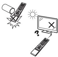 SHARP LC-46LE820E - Cautions regarding the remote control unit - 1