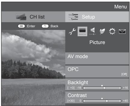 SHARP LC-46LE820E - Picture settings - 1