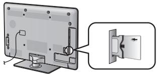 SHARP LC-46LE820E - Inserting the CA card into the CI module - 1