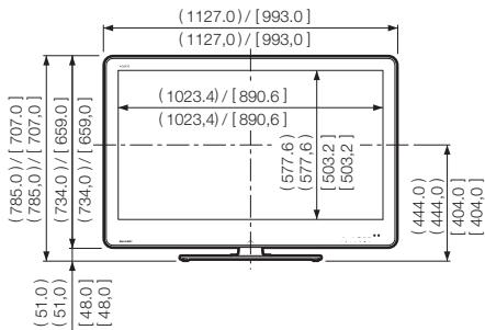 SHARP LC-LU820E - Dimensional drawings - 5