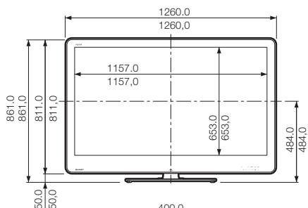 SHARP LC-LU820E - Dimensional drawings - 1