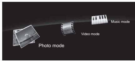 SHARP LC-LU820E - Selecting modes and drives/servers - 1