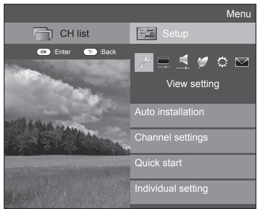 SHARP LC-60LE635E - View settings - 1