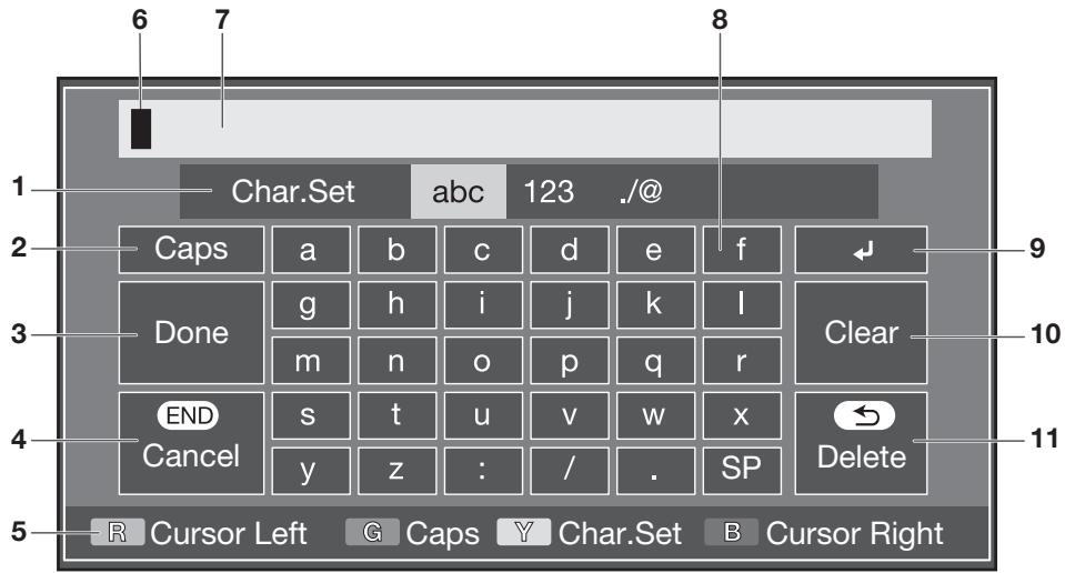 SHARP LC-60LE635E - Using Software keyboard - 1