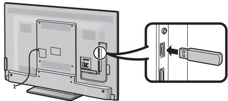 SHARP LC-60LE635E - Connecting a USB device - 1