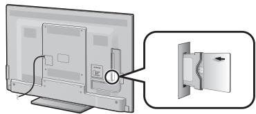 SHARP LC-60LE635E - Inserting the CA card into the CI module - 1