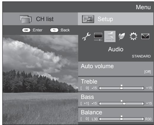 SHARP LC-60LE635E - Audio settings - 1