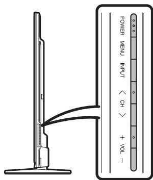 SHARP LC-60LE635E - Operation without a remote control unit - 1