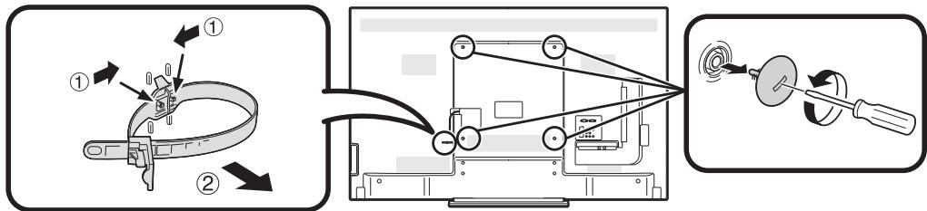 SHARP LC-60LE635E - Mounting the TV on a wall - 1