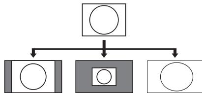 SHARP LC-60LE635E - Selecting the picture size for video mode - 1