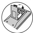 SHARP DV-SL10S(Q) - Mise en place des piles - 3