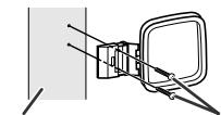 SHARP HT-CN500DVH - Installing the AM loop aerial: - 2