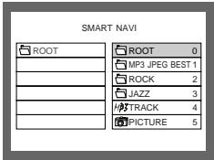 SHARP HT-CN500DVH - ■ Playback on the MP3 menu screen - 7
