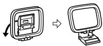 SHARP HT-CN500DVH - Installing the AM loop aerial: - 1