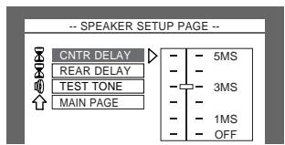 SHARP HT-CN500DVH - ■ Speaker delay time setting - 3