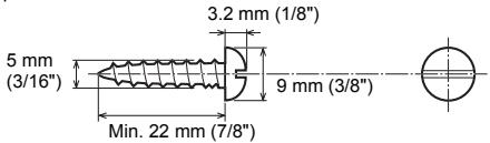 SHARP HT-SB300 - ■ Driving screws - 1