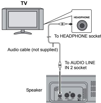 SHARP HT-SB300 - To select LINE IN 2 function: - 1