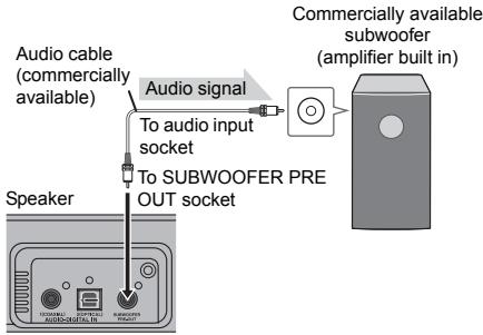 SHARP HT-SB300 - ■ Using other subwoofer - 1