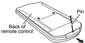 SHARP HT-SB300 - ■ Battery installation - 1