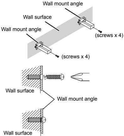 SHARP HT-SB300 - ■ Wall mount angle fixed to the wall (Horizontal position) - 4