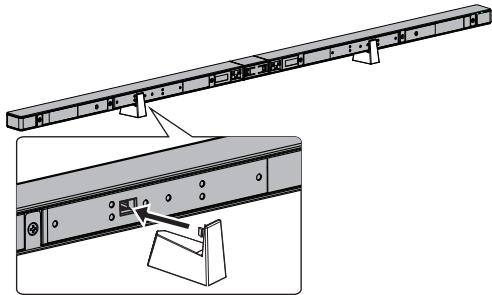 SHARP HT-SL70 - To fix the sound bar stand - 2