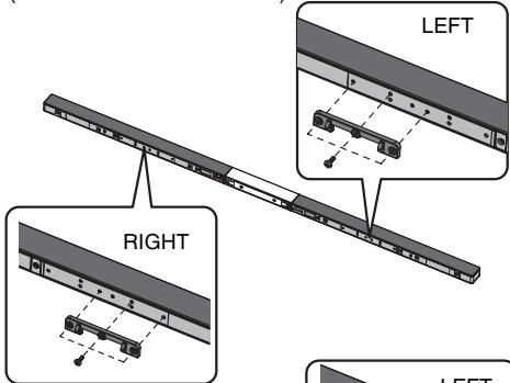 SHARP HT-SL70 - To mount the sound bar on the wall - 1