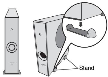 SHARP HT-SL70 - Placing the stand - 1