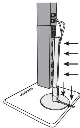 SHARP HT-SL70 - Using stand (vertical arrangement) - 4