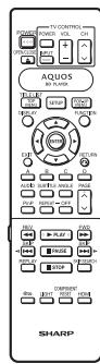 SHARP BD-HP50U - Approximate operating range of remote control - 2