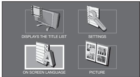 SHARP BD-HP50U - Changing the on-screen display language - 2