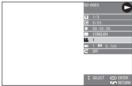 SHARP BD-HP50U - Press ▲/▼ to select the desired setting, then press ENTER. - 1