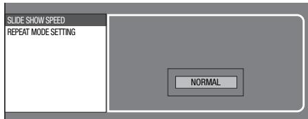 SHARP BD-HP50U - Setting slide show speed/repeat playback - 1