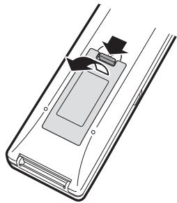 SHARP BD-HP50U - Loading the Batteries in the Remote Control - 1